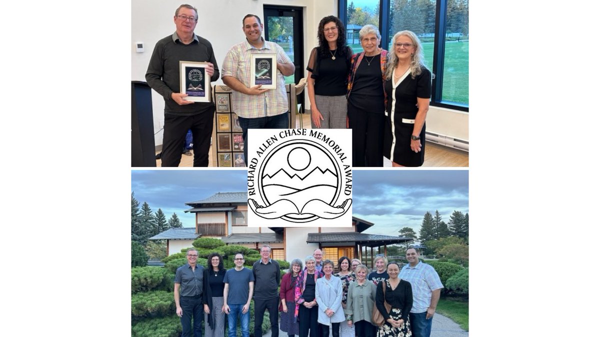 Paul Coccia and Eric Walters received the Richard Allen Chase Memorial Award at a beautiful presentation hosted at Nikka Yuko in Lethbridge. It was a gathering of incredible Canadian authors and passionate book readers.