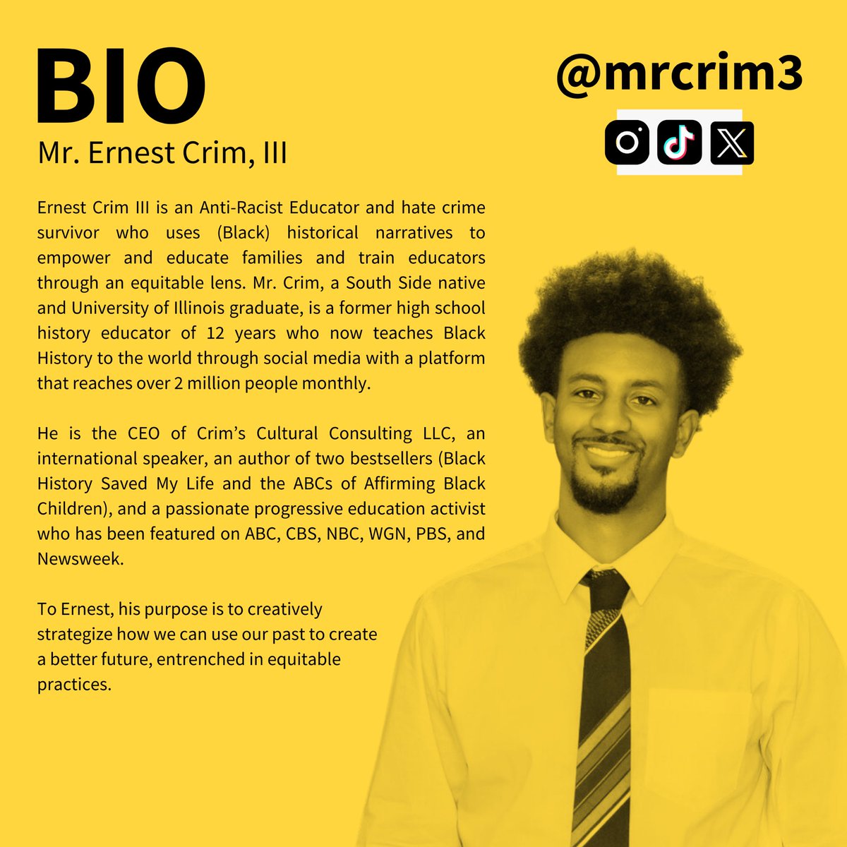 CCMChgo's tweet photo. Do you have a boy or young man in grades 4-12? Join us for our Man-Boy Breakfast on October 21, 2023, starting at 9am. Our keynote speaker this month is Ernest Crim, III (@MrCrim3). #Faith #Fellowship #Food #Fun https://t.co/flGbbZvCHt
