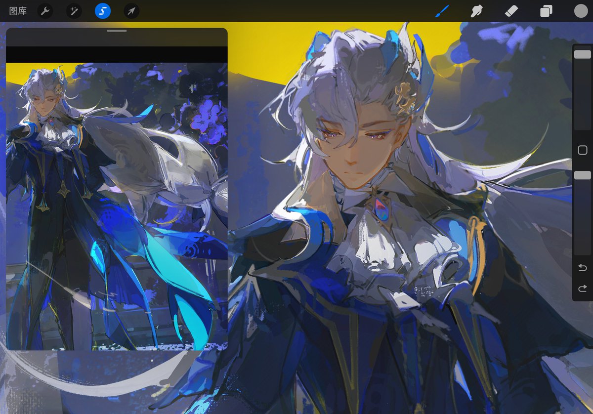 💙Midnight(2/2) #GenshinImpact #Neuvillette