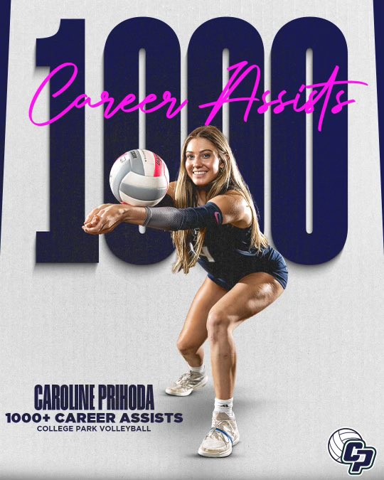 BIG SHOUTOUT 🗣️ to <a href="/carolineP_2026/">carolineprihoda_VB</a> for setting up (😂 pun intended) some HUGE NUMBERS!! OVER 1️⃣,0️⃣0️⃣0️⃣ Assists AND COUNTING!! 🥳Let’s cheer her on as she works for our program goal of 2,000!! Get it girl!! 🤩🙌🏼🏐💪🏼 #WINTHEDAY #FAM1LY