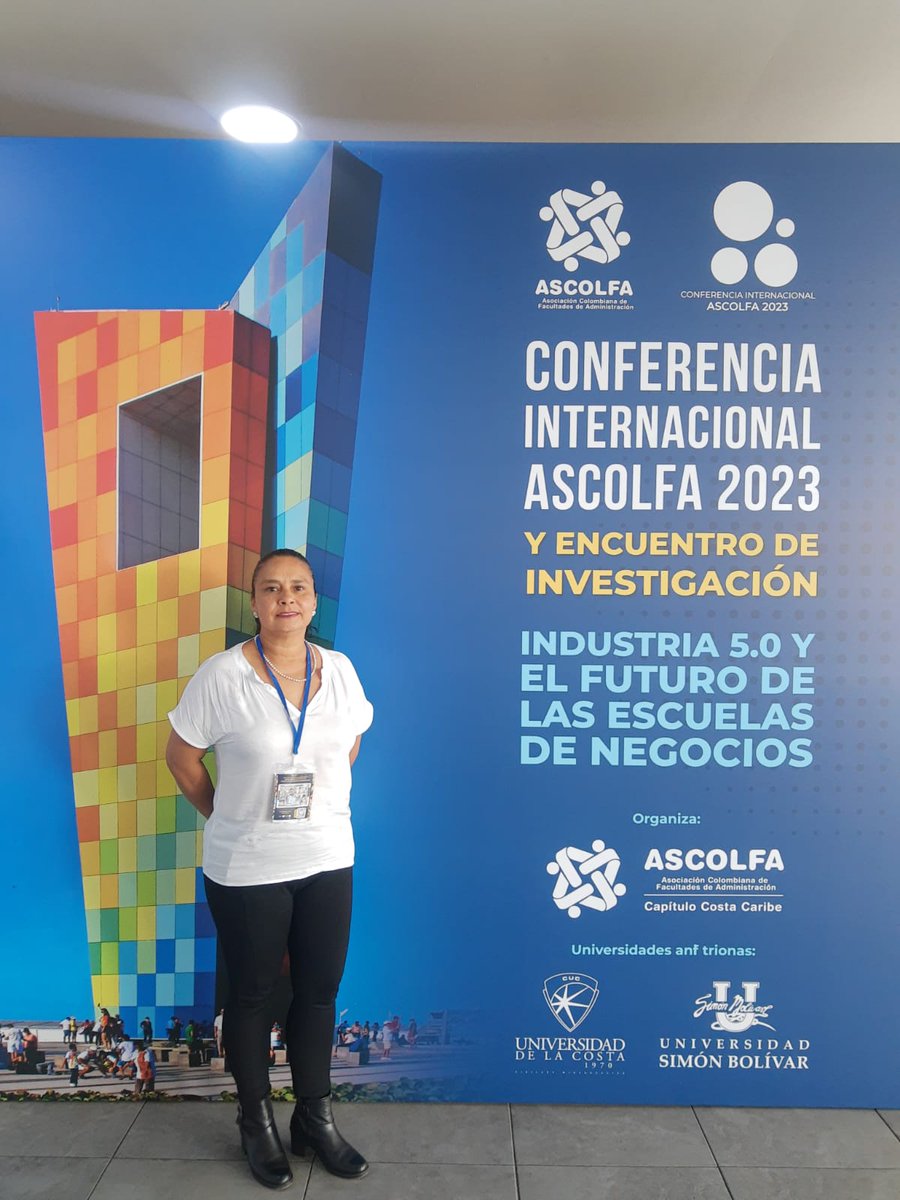 Nuestra Facultad de Administración estuvo en la Conferencia "Industrias 5.0 y el futuro de las escuelas de Negocio" en Barranquilla, liderada por <a href="/Ascolfacol/">ASCOLFA</a>  🚀 
Destacamos la ponencia de la Prof. Olga Lucia Torres sobre Economía Circular en MiPymes textiles de Usaquén. 💯