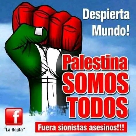 <a href="/Ernesto23550819/">Ernesto Dominguez</a> <a href="/ArqMlopez/">#FreeColombia 🇨🇴 #FreePalestine 🇵🇸</a> #PalestinaLibre 
#GuerreraVillaClareña
