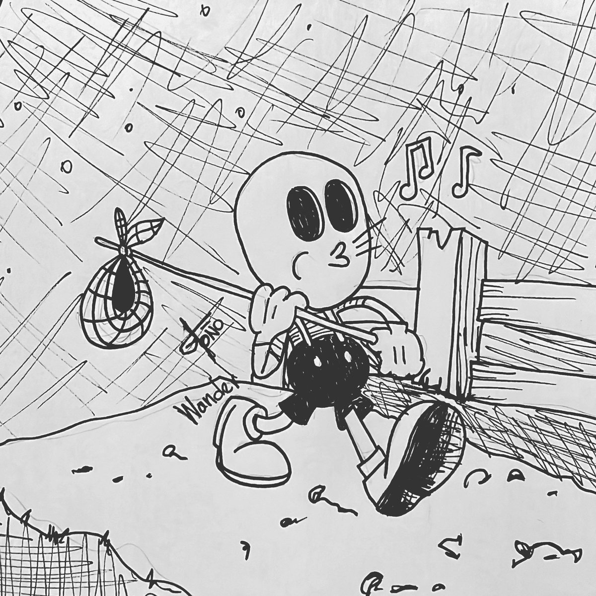 chamzant's tweet photo. #Inktober #inktober2023 #wander #tijuana #Mexico https://t.co/c4zTNGUT2g