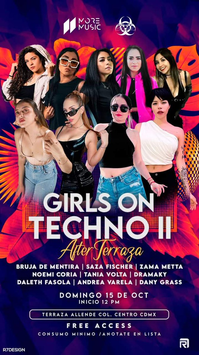 LucianoBro0ks's tweet photo. GIRLS ON TECHNO II 🇲🇽🔥😎
*Anotate en el evento y solo pagas tus bebidas
#House #ProgressiveHouse #TechHouse #DeepHouse #Techno #Minimal #MinimalTechno #EventosCDMX #Djane #Dance #MundoGoa #IntoxicSound #MoreMusic #Club16 🔊🔥
Link del evento 👇
https://t.co/T4nl7QWeLc https://t.co/wsGyQhO4Sx