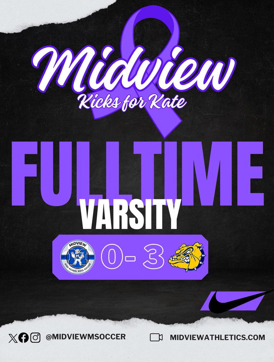 MidviewMSoccer's tweet photo. 🚨FINAL🚨
Thank you everyone for supporting our Kicks for Kate event! We appreciate all of the fans tonight who showed up in their purple and who donated! No one fights alone👊🏻 WE ARE WITH YOU COACH KATE!
#KasperStrong💪🏽 @MiddieUpdates https://t.co/HekPTPLOwX