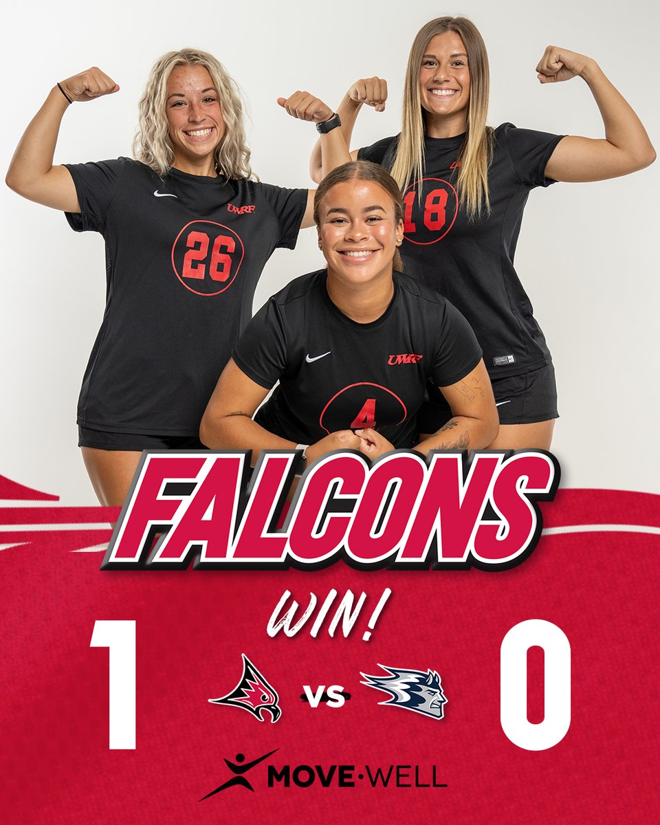 UWRFFalcons's tweet photo. 𝗙𝗮𝗹𝗰𝗼𝗻𝘀 𝗪𝗶𝗻!

@UWRFsoccer picks up three points in the WIAC standings with a road shutout at UW-Stout!

#FFT https://t.co/J8x7mZGkjd