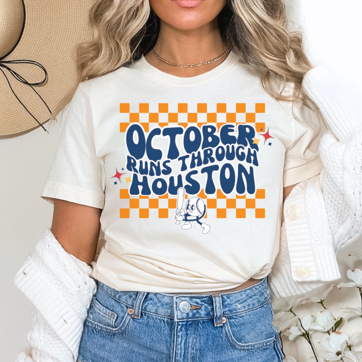 HoustonSportsA's tweet photo. 7TH straight ALCS! October runs through HTOWN. Get these tees now! #Ready2Reign #ALCS #MLBPostseason #MLBPlayoffs 

Shop here: https://t.co/TKpHrbP915 https://t.co/YfHBAsb3vS