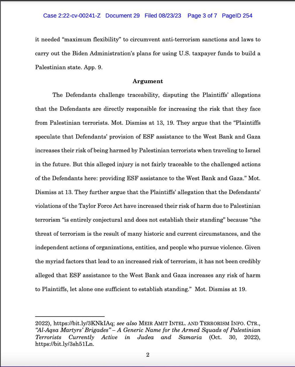 Ryansikorski10's tweet photo. The JOEBAMA admin/
Biden Admin Busted for involvement with attack WITH Palestine/ hamas terrorists. The judge pushes through for discovery! 👏🥳🥳🥳💯 https://t.co/N5c168ylE1