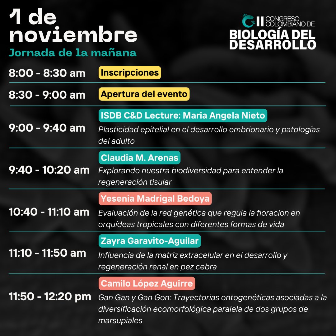 Congreso Colombiano Biología Desarrollo tweet media