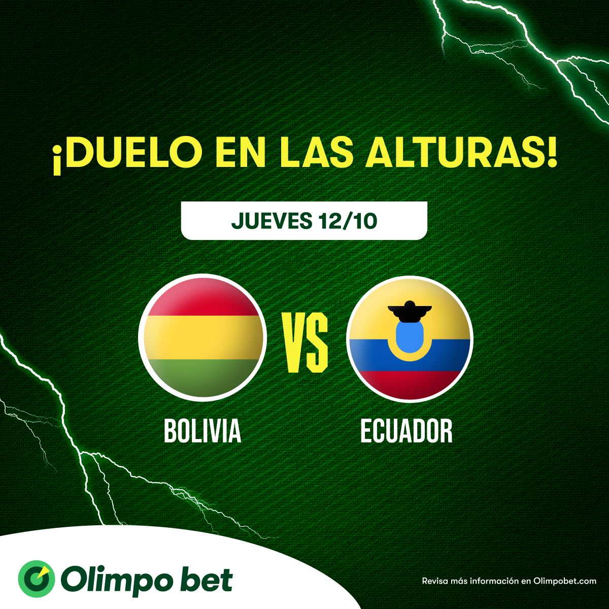 Ecuador ha ganado solo dos de sus últimos 17 partidos de eliminatorias como visitante. Ecuador ha marcado 16 goles en sus últimos 6 partidos por eliminatorias. No se queda a cero en el Hernando Siles desde 1997. Juega en @olimpo_bet 👉 bit.ly/3LXjYcq