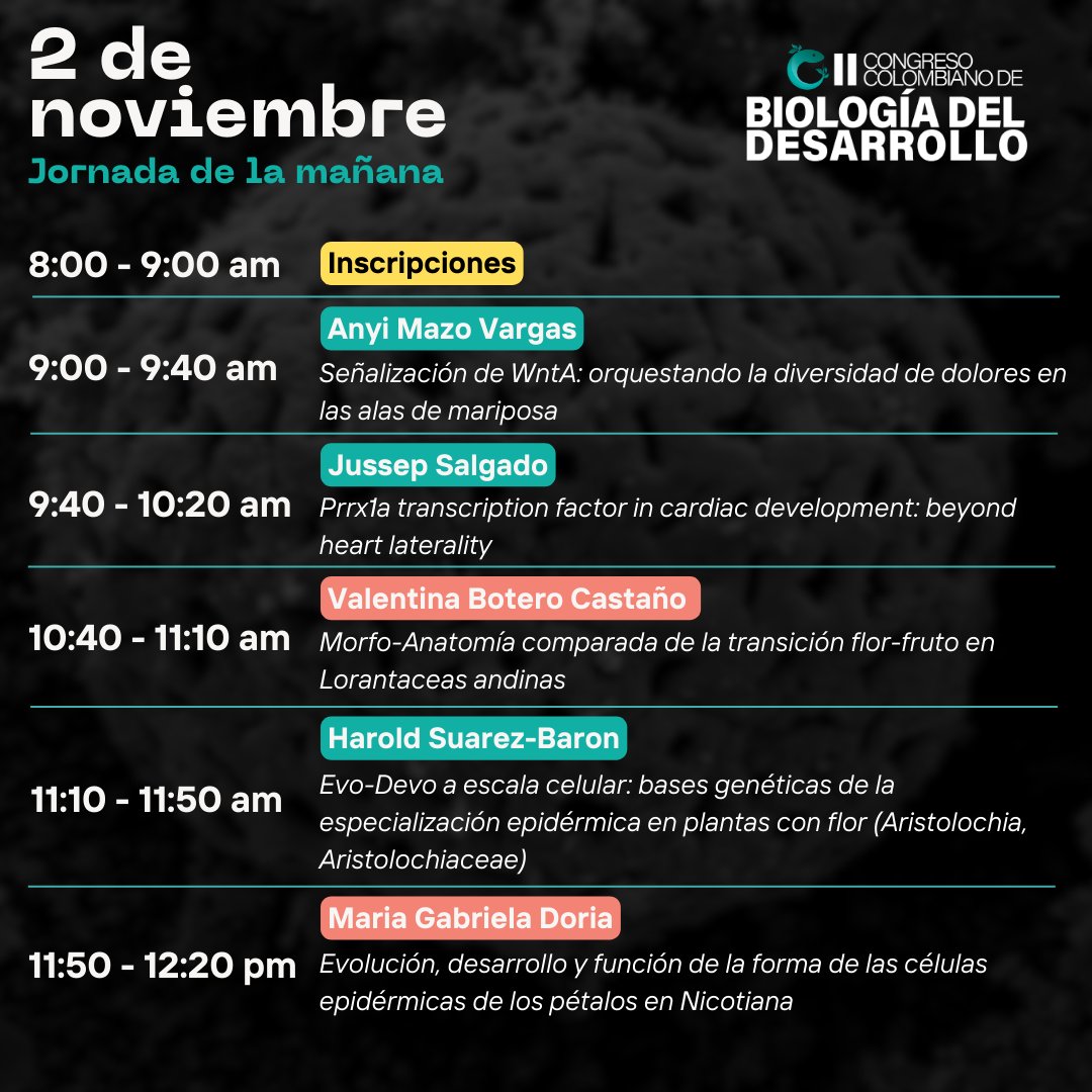 Congreso Colombiano Biología Desarrollo tweet media