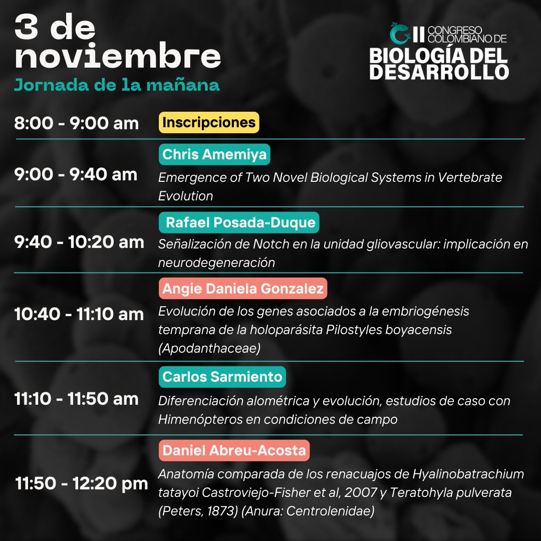 Congreso Colombiano Biología Desarrollo tweet media