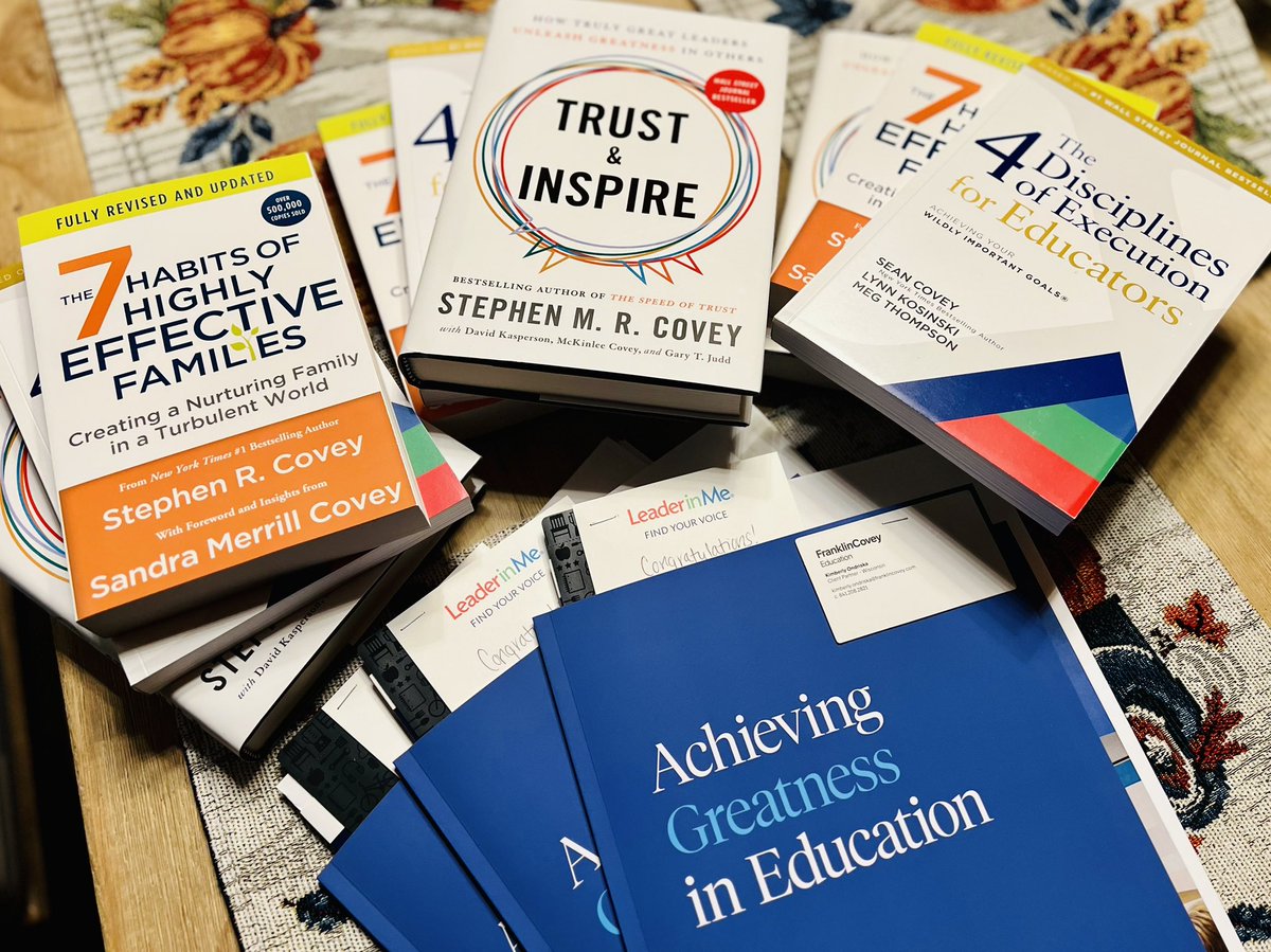 Conference season is here! Nothing brings me more joy than being surrounded by like-minded educators looking for inspiration to bring back to their school communities. 3️⃣ awesome prizes for the AWSA  Conference tomorrow…Who’s feeling lucky? #awsa #leadership #lim #franklincovey
