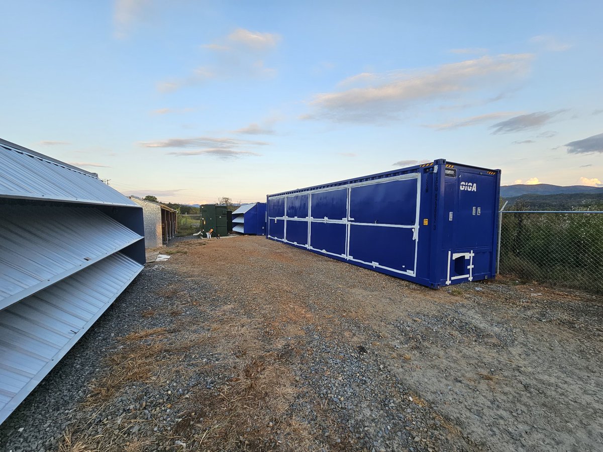 New container has landed, now the work begins! 360 whatsminers/L7s is gonna be a workout...
