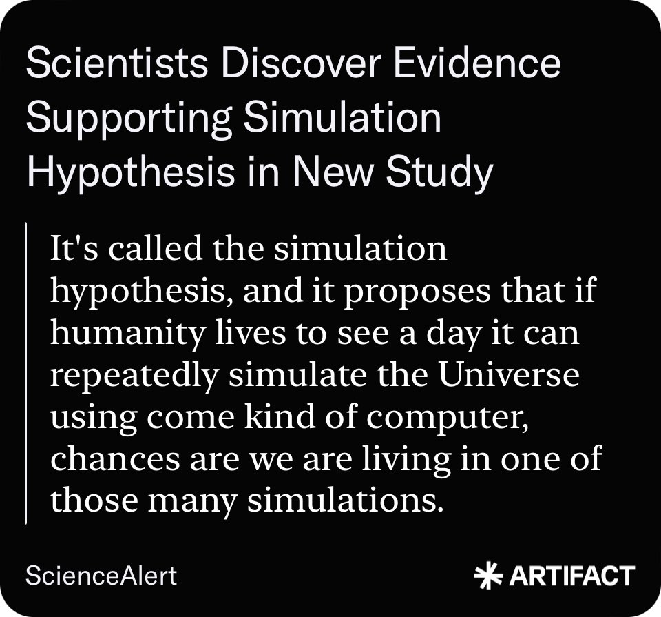 AmitKarr's tweet image. sciencealert.com/physics-revela… #science #SimulationHypothesis