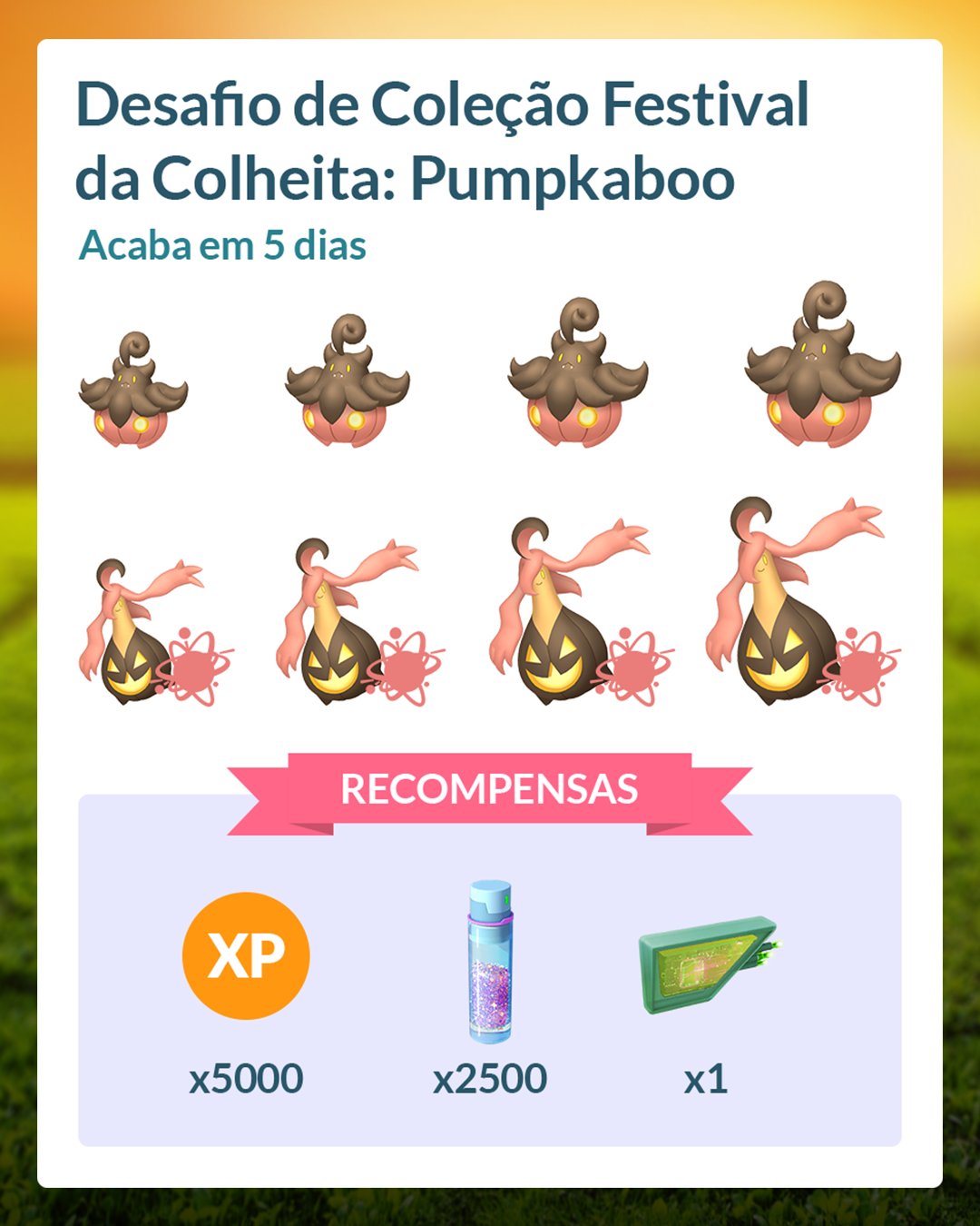 Festival da Colheita do Pokémon Go 2023 chegou! Está pronto?