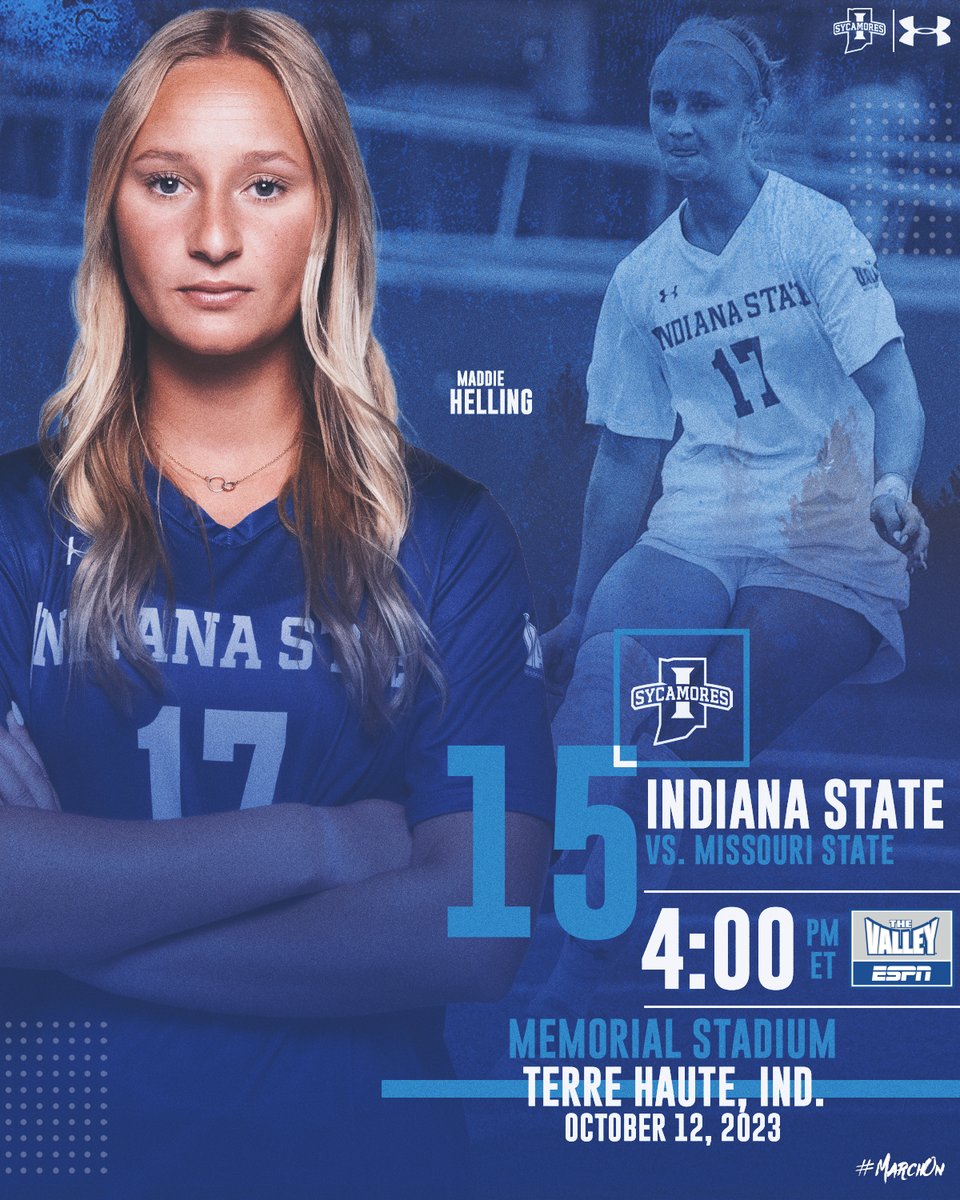 #GameDay

🆚 Missouri State
🏟️ Memorial Stadium
⏱️ 4 p.m.
📍 Terre Haute, Ind.
📺 sycamor.es/46sMkUa
📊 sycamor.es/INSLiveStats

#MarchOn