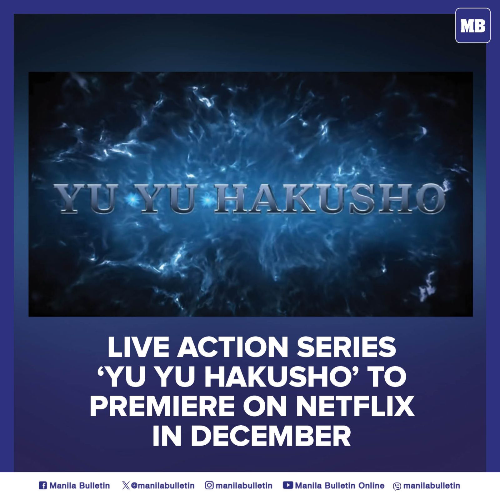 YuYu Hakusho Live-Action Adaptation Gets December Release Date