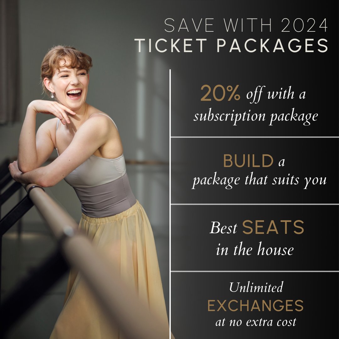 2024 pre-sale ticket packages are on sale now 🎟️

Book now directly via the RNZB to attend two or more productions next year and save 20%!

A subscription package is the best way to enjoy your national ballet company in 2024: book today!

rnzb.org.nz/subscribe

📸 Ross Brown
