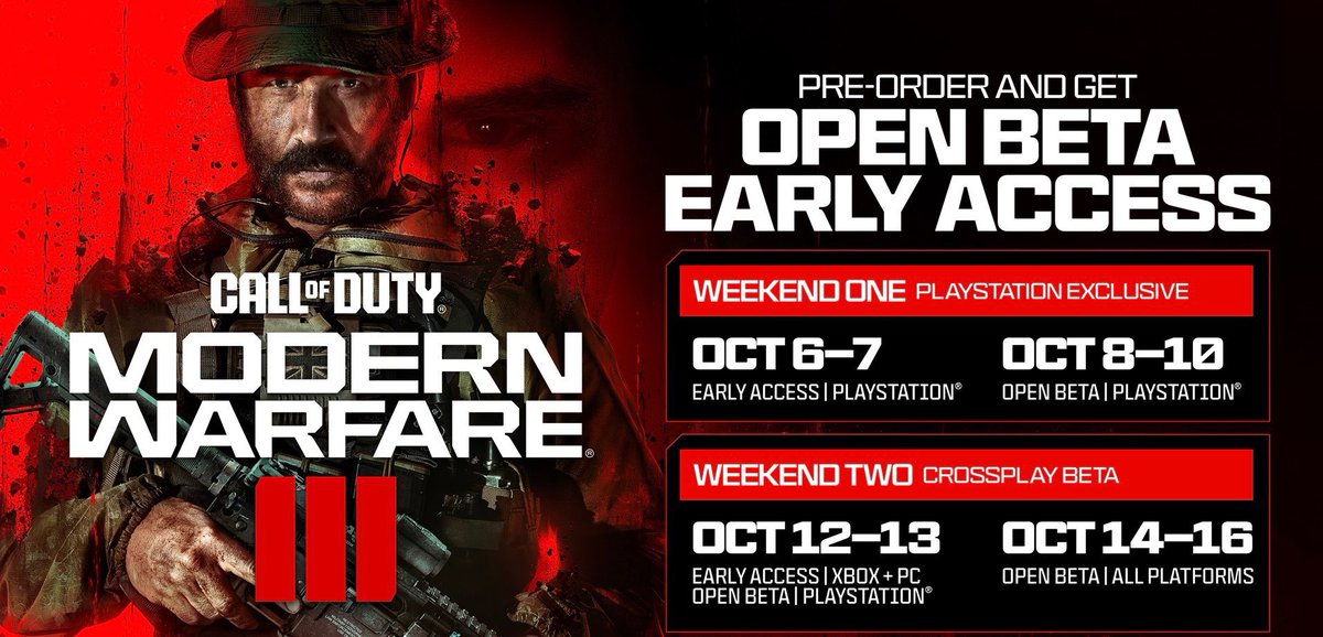 Sckils_'s tweet image. 🚨#GIVEAWAY🚨 
5 BETA CODES #ModernWarfare3 for any platform 

Requisitos:
- Like and Retweet this tweet  
- Follow me &amp;amp; @Shadow_Voltage 

#ModernWarfare codes #ModernWarfareIII #ModernWarfareBeta #MW3 #MWIII