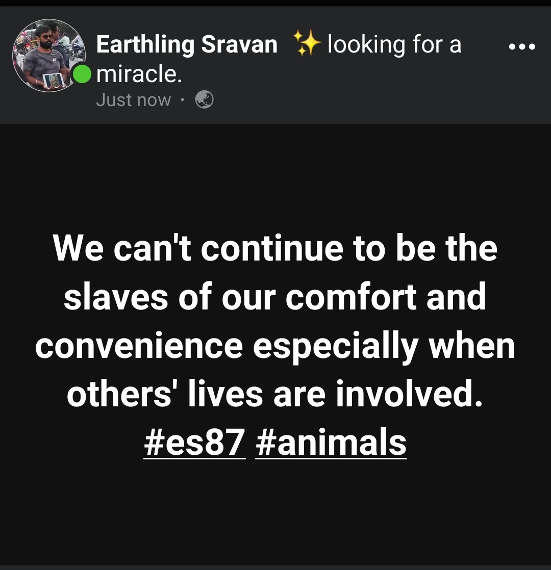 Animals are not the slaves of humans. Stop the animal cruelty, exploitation and killings right now.
#es87 #esQuotes #animals 
#animalrights #animalrightsawareness
#animalrightsmatter
#animalsarenothumansslaves
#animallivesmatter
#think
#pause