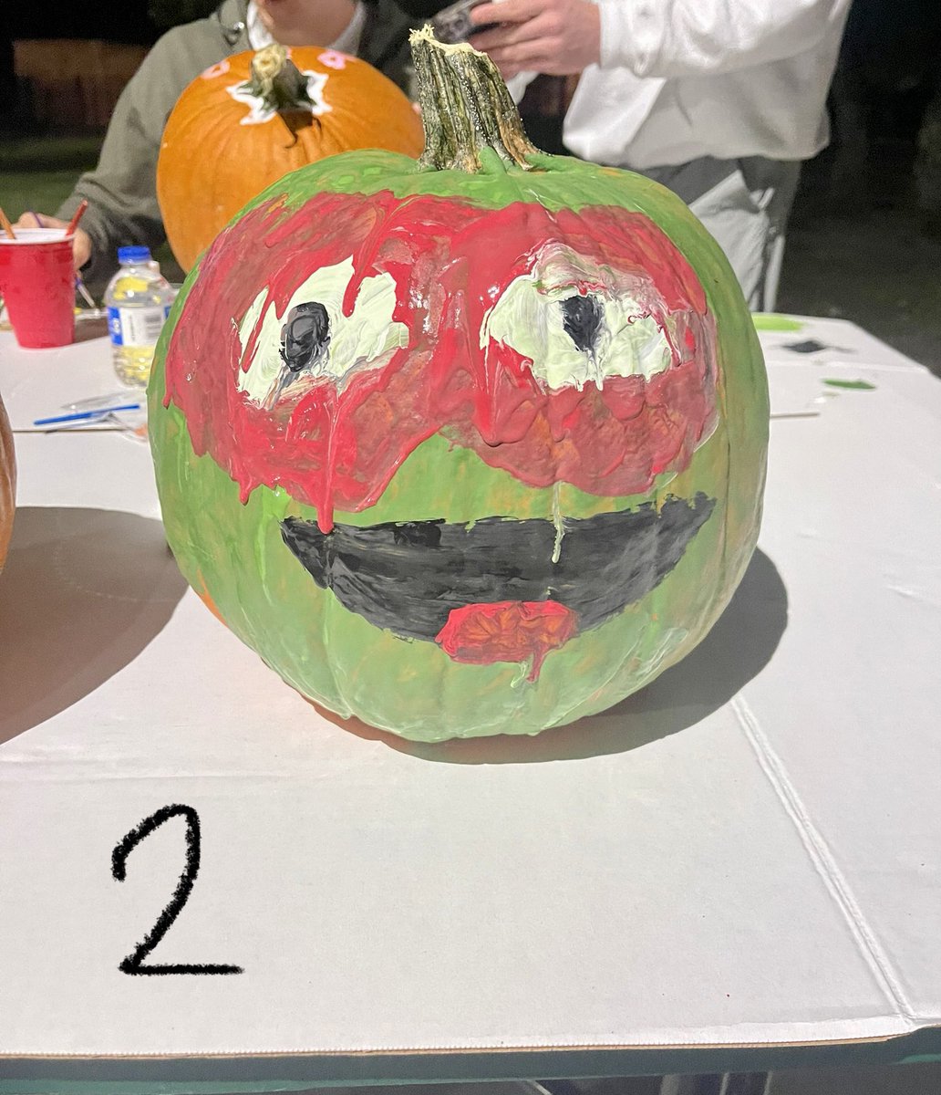 DevinSewell1's tweet photo. @ProsperEaglesFB @Coach_Moore5 @CoachTrujillo21 

QB, H-back and Running backs team dinner fun! 🏈 

Cast your vote 🗳️ Chick-fil-A breakfast on the line for the team with the best pumpkin! 🎃 

1. Prosper Stadium/ Peagle logo
2. Raphael- Ninja Turtle
3. Prosper Eagle Mascot Edgy https://t.co/ZoblRjYceN