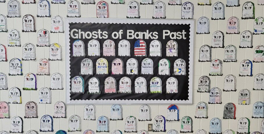 freedomhs_cte's tweet photo. Mrs. Decker’s Personal Finance students have been busy researching the “ghosts of banks past” this week! @LCPScte https://t.co/POvdlsTuVo