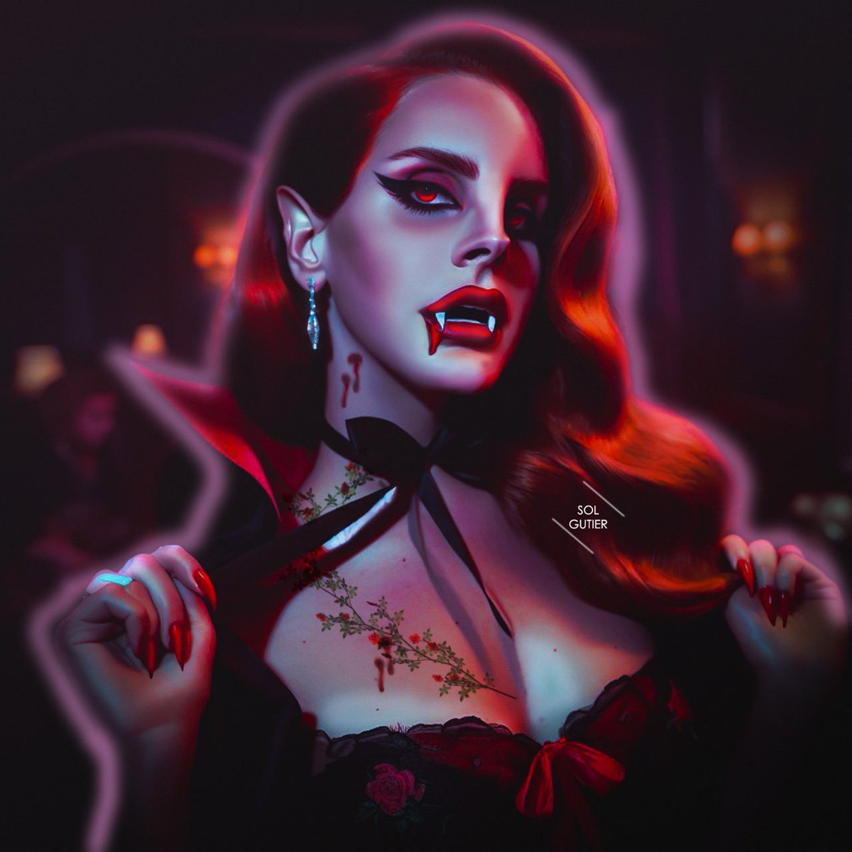 sol_gutier22's tweet photo. “Creature of the night”

DA : https://t.co/CieaugY8d8
IG: https://t.co/LKlQh3LZ9l

#lanadelrey #fanart #Halloween #vampire https://t.co/Z1cB5ImUQh