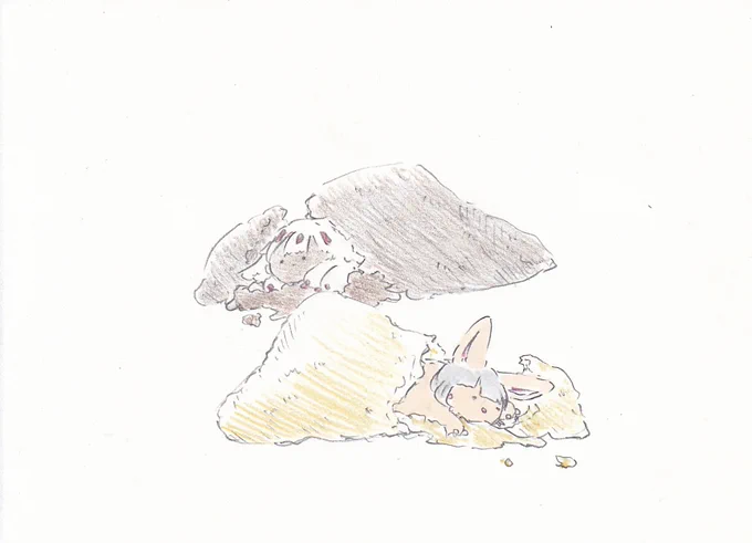 三角チョコパイ。#イラスト #メイドインアビス 