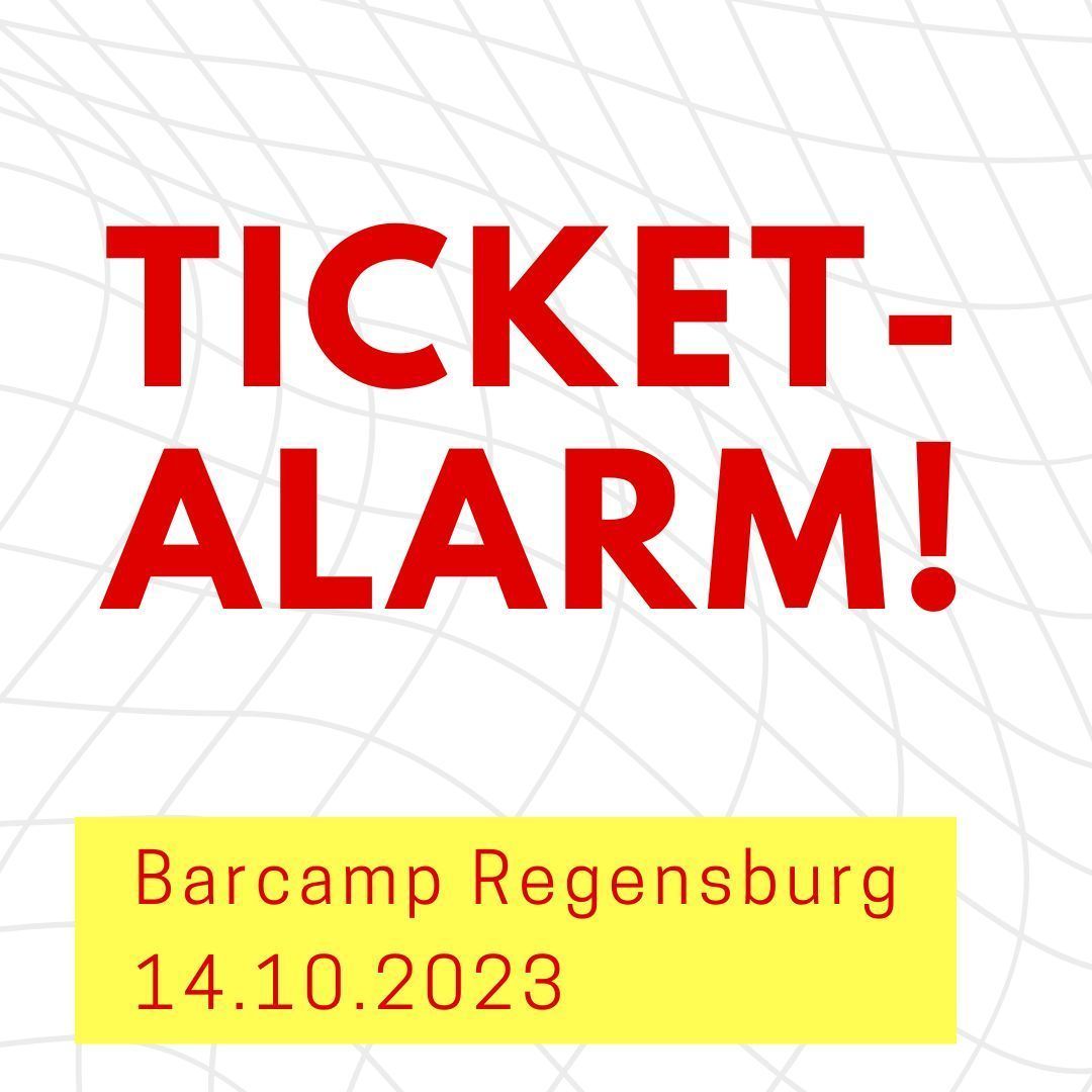 bcrgb's tweet photo. 🚀 Ticket-Alarm! Bis heute Abend könnt ihr euch noch eines der Tickets für Samstag holen! #BarcampVibes #GetInNow 
Tickets gibts hier: 
https://t.co/Kbde3ZGxq3 
#bcrgb23 #bcrgb #Barcamp https://t.co/LVLCdjvBN1