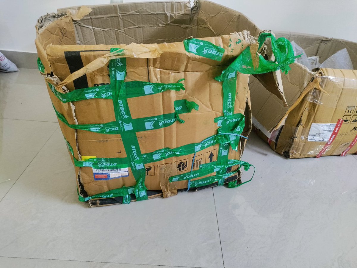 ullas1000's tweet photo. @Voter89 @DTDCIndia Same for me, they completely repacked my package after taking the items, and DTDC simply rejected since my order is not insured. https://t.co/lGvMPXRcyB