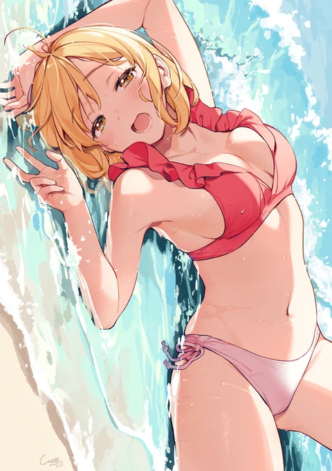 水着の女の子の絵は年中いつでも描いてよいとされている 