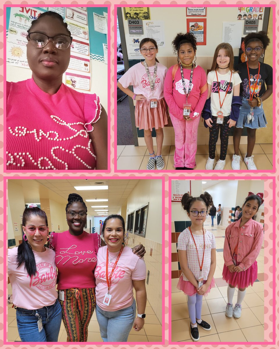AnthCher1's tweet image. Homecoming Week Day 3- Barbie/Ken Day. 🤩 #4thgradeteam 
@C_Tisdom @CharlesRDrewES @JLugoV22 @LauraMo63660182 @mrs_odellk @tarabrogers @teacher_romans