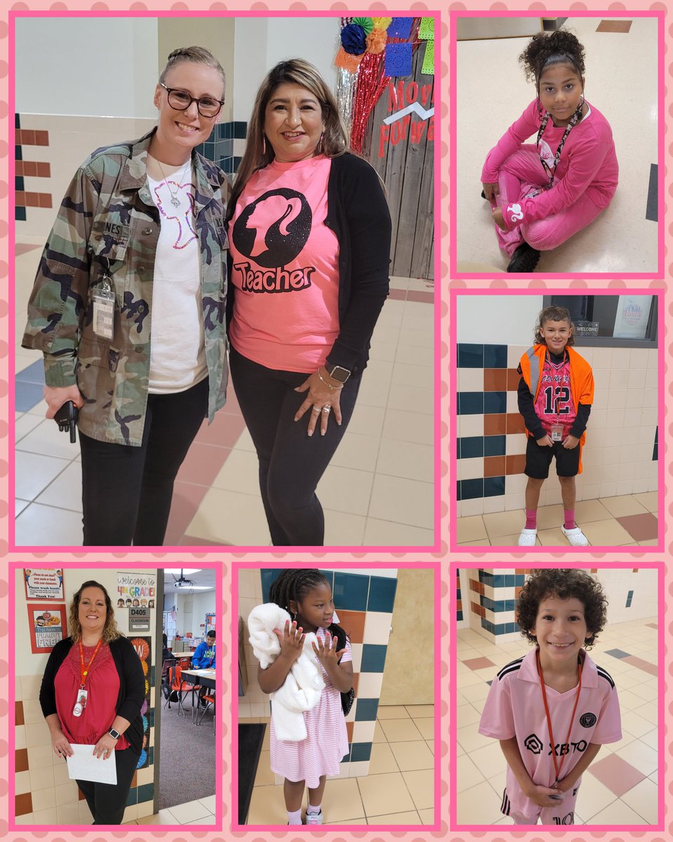 AnthCher1's tweet image. Homecoming Week Day 3- Barbie/Ken Day. 🤩 #4thgradeteam 
@C_Tisdom @CharlesRDrewES @JLugoV22 @LauraMo63660182 @mrs_odellk @tarabrogers @teacher_romans