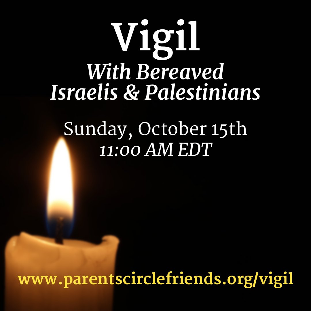 ThePCFF's tweet photo. In the aftermath of the most recent cycle of violence, how do we heal? How do we repair the damage done to hearts and minds?
Join bereaved Israeli &amp; Palestinian families this Sunday by Zoom for a vigil in honor of all the lives lost in the recent conflict.
https://t.co/uExsae9zGE https://t.co/07N4TyQ6Qq