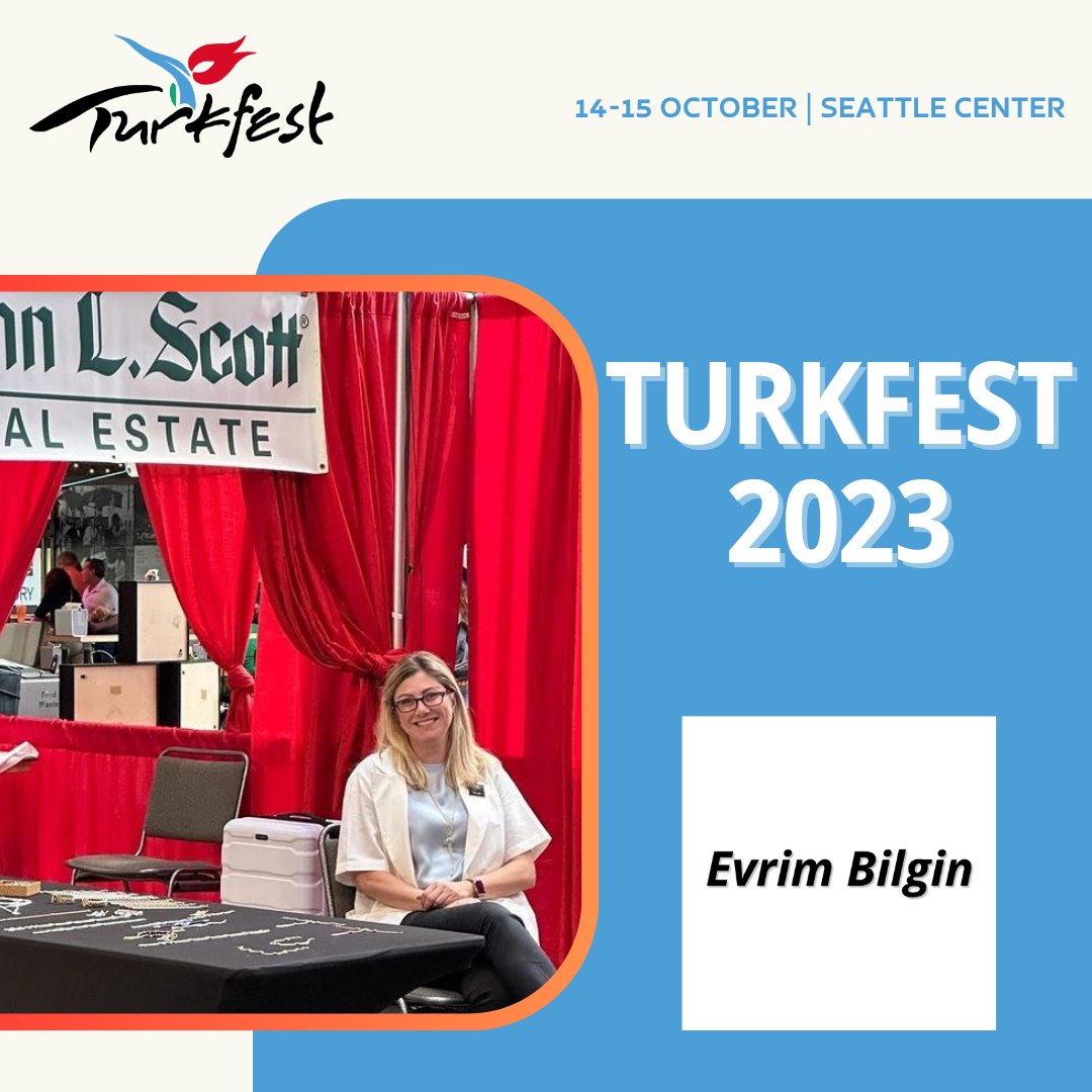 TurkfestSeattle's tweet photo. Realtor Evrim Bilgin will be in #TurkFest! Come and say hi or just stop by for a market update about #Seattle from a professional. Join us to explore Turkish culture in Seattle Center on 14-15 October! https://t.co/rJaVYadORH
