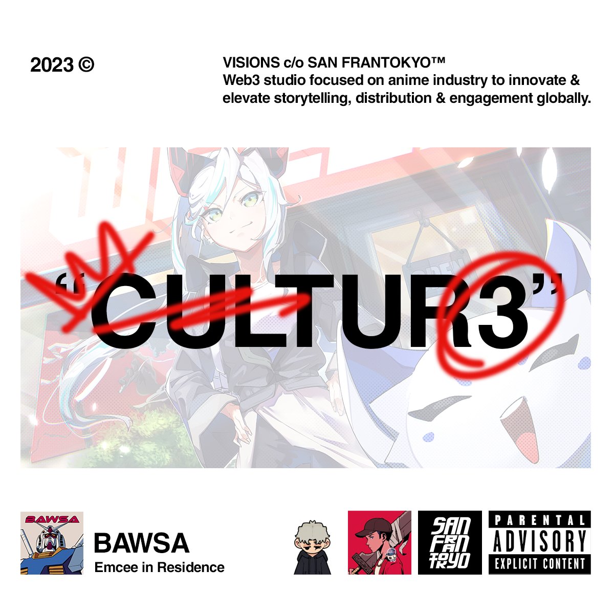 San FranTokyo (@san_frantokyo) on Twitter photo It’s time to kick off “CULTUR3”, a regular space to talk about anime, gaming, pop-culture and of course, Web3 ⛩👁
Direct from <a href="/San_FranTokyo/">San FranTokyo</a>, we got @nftbawsa, our official "Emcee in Residence" running this + joined by <a href="/notyeong/">wintery</a> & <a href="/sowhatsmyname_/">DT | SFT⛩👁️</a>
Stay tuned🎙 Web3 is here to It’s time to kick off “CULTUR3”, a regular space to talk about anime, gaming, pop-culture and of course, Web3 ⛩👁
Direct from <a href="/San_FranTokyo/">San FranTokyo</a>, we got @nftbawsa, our official "Emcee in Residence" running this + joined by <a href="/notyeong/">wintery</a> & <a href="/sowhatsmyname_/">DT | SFT⛩👁️</a>
Stay tuned🎙 Web3 is here to