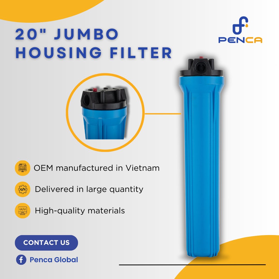 PencaGlobal's tweet image. 🛠️Discover Penca’s 20’’ Jumbo Filter: 
🥇PP plastic 
🥇High capacity 
🥇Durable materials 

Contact us via Email for bulk orders and fast deliveries! 

#waterpurifier #ROsystem #ROsolutions #housingfilter #OEMmanufacturer #filter #waterfilter