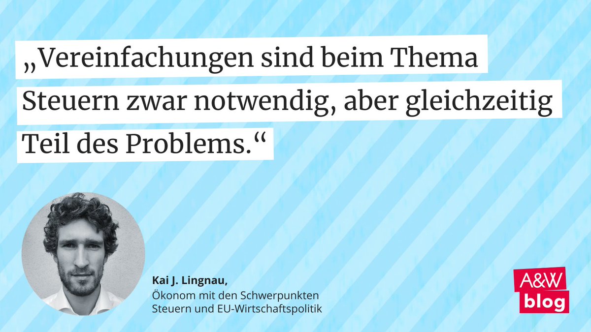 Unser #Steuersystem ist komplex, das macht in der öffentlichen Diskussion Vereinfachungen notwendig. Dabei zeigt sich, dass Zustimmung oder Ablehnung einzelner Maßnahmen stark vom #Framing der Darstellung abhängen. Kai J. Lingnau mit vier Vorschlägen: awblog.at/meinungen-zu-s…