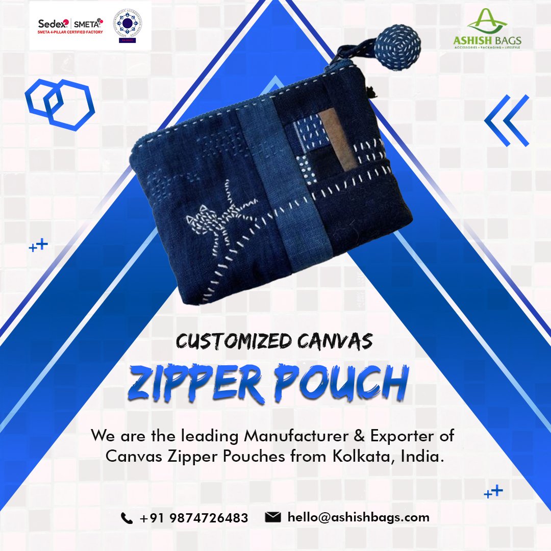 ashish_bags's tweet image. Our canvas zipper pouches are the perfect way to carry your essentials in style. They're durable, versatile, and come in a variety of colors and patterns.

#CanvasZipperPouch #OrganizedStyle #FashionAccessory #ShopNow #Style #Fashion #Versatile #Organized #AshishBags