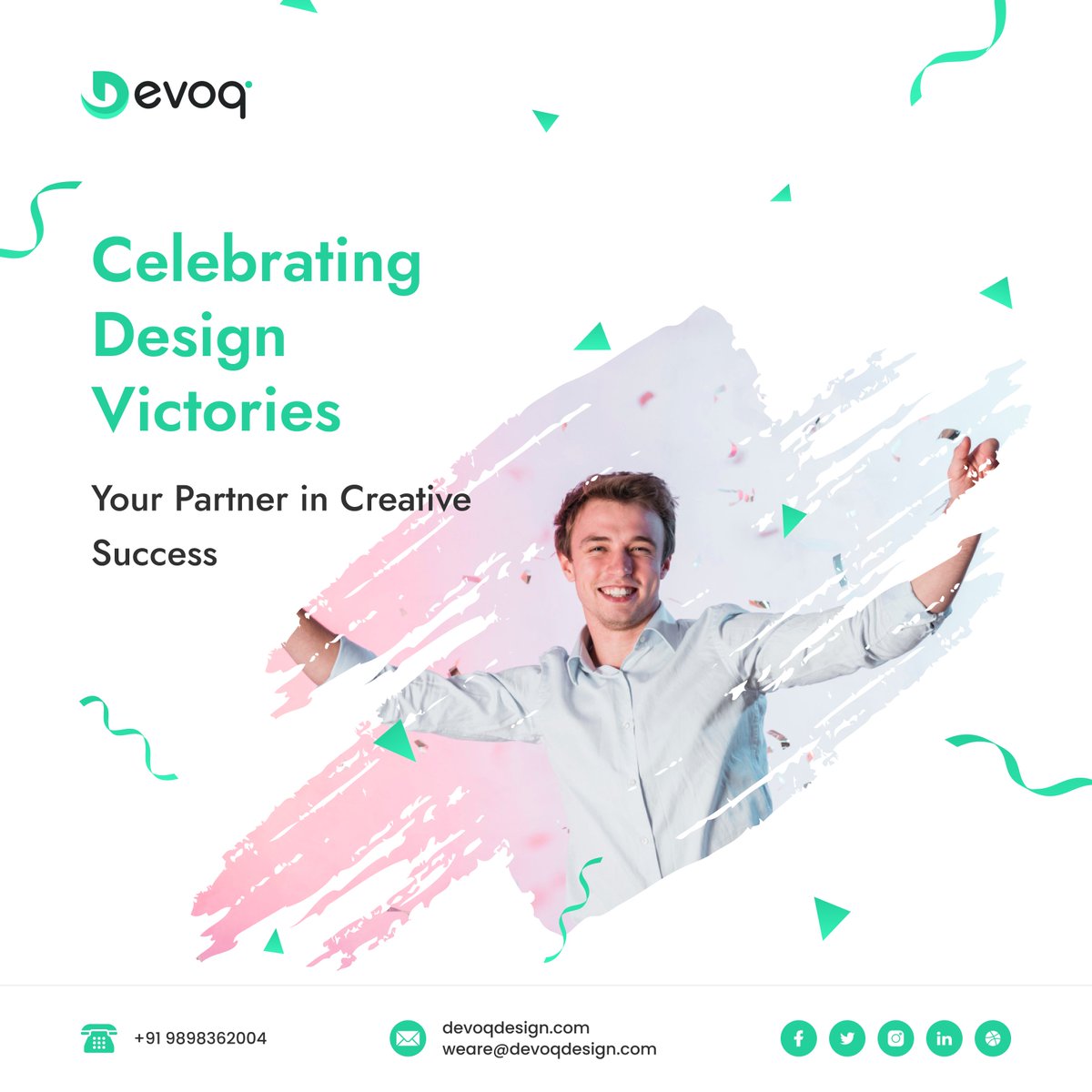 Design is where art and functionality dance in harmony. Here's to celebrating the victories of creativity and innovation.

#UXDesign #UIDesign #UserExperience #UserInterface #UIUX #DesignThinking #UXResearch #DigitalDesign #WebDesign #MobileUX #Devoq #DevoqDesign