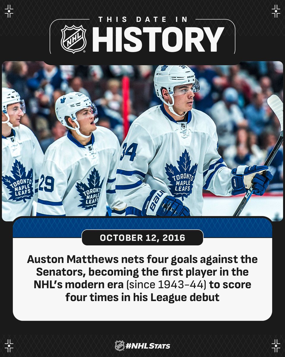 NHL Toronto Maple Leafs - Austin Matthews History Poster