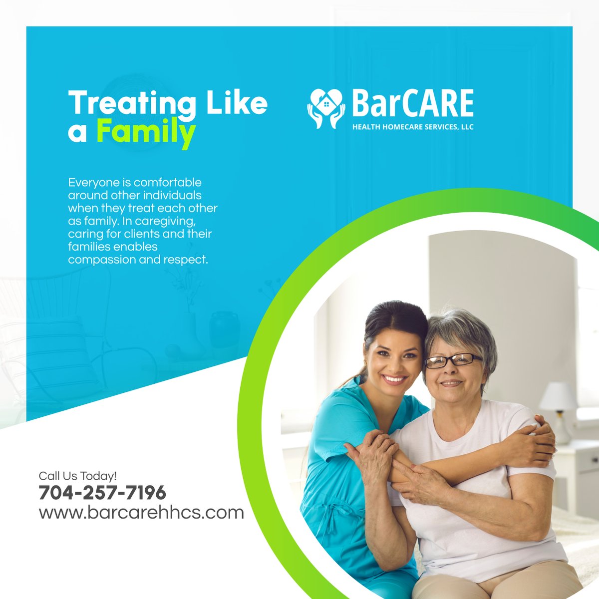 Effective caregiving happens when all parties treat each other as families. If you are looking for a home care provider with the same core value, contact BarCARE Health Homecare Services LLC. 

#HomeCare #LincolntonNC #HomeCareProvider #EffectiveCaregiving