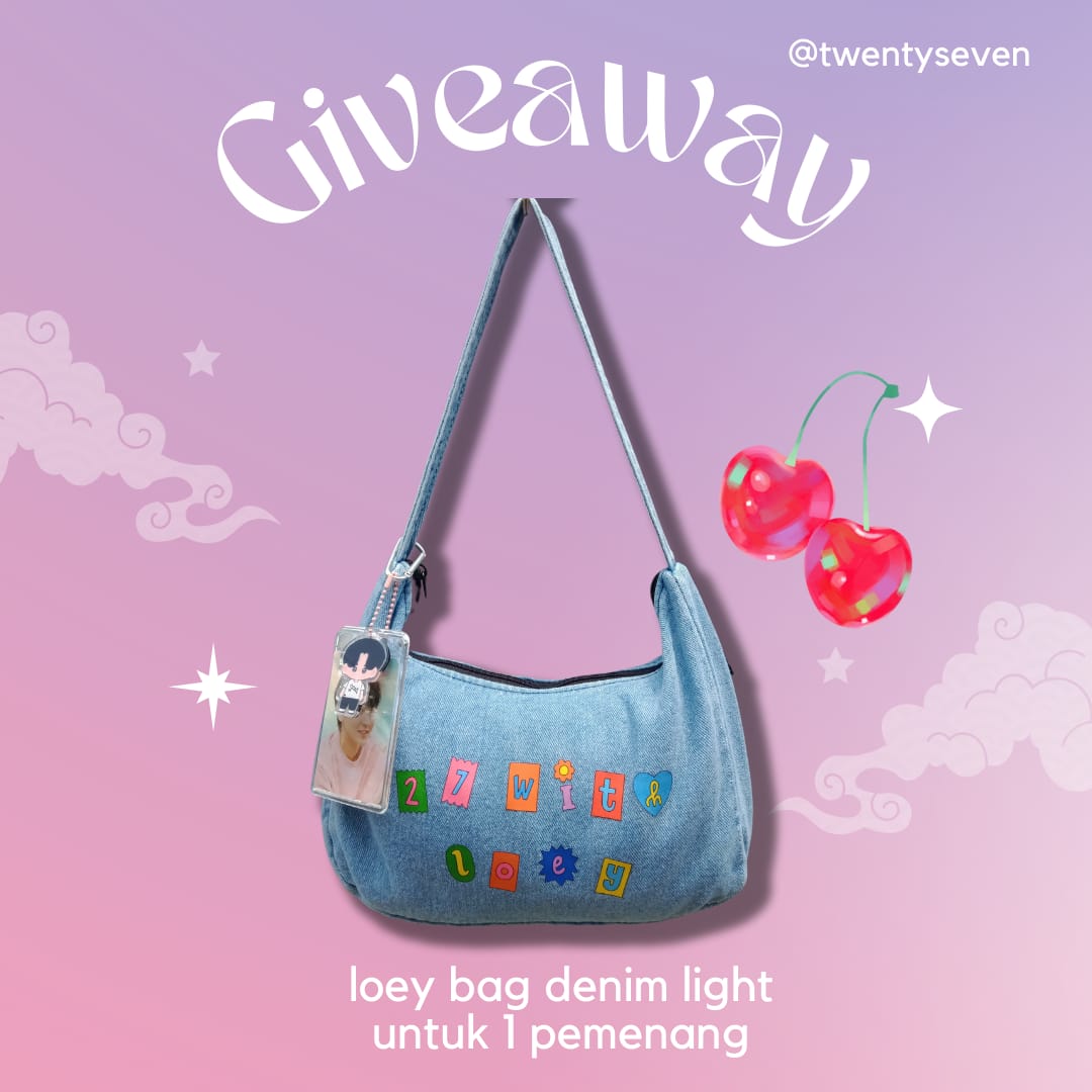 bubblebluemee's tweet photo. ✨GIVEAWAY✨

Dlm rangka chanyeol ngebubble tadi malam dan tgl 20 kayaknya ada gebrakan dari dia (semoga aja bener) aku mau bagiin 1 loey bag buat 1 org pemenang

Rules :
🍒 follow akun ini
🍒 RT &amp; like
🍒 Rep done

❗ongkir di tanggung pemenang
❗end : 20 / 21 okt 2023

📍jateng https://t.co/UnT1eav7KS