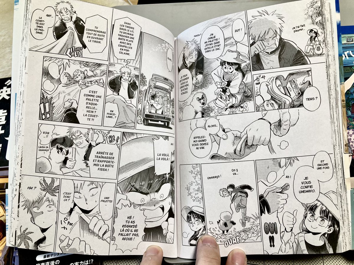 フキダシ以外にも書き文字が多いマンガなんだけど細かな所まで翻訳して下さってる。
個人的にはカバー下の本体表示まで訳してくれてるのに感激した😭 