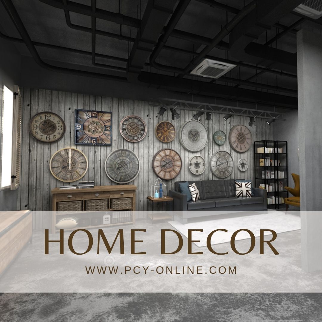 Sneak peek of our clock showroom.🌞

If you're interested, you can DM us with your email to register at the PCY Expo for the full visit and get in contact with the supplier for the factory price.

#wholesalehomedecor #homedecor 
#wallclock #vintage #cantonfair #buyers #factory