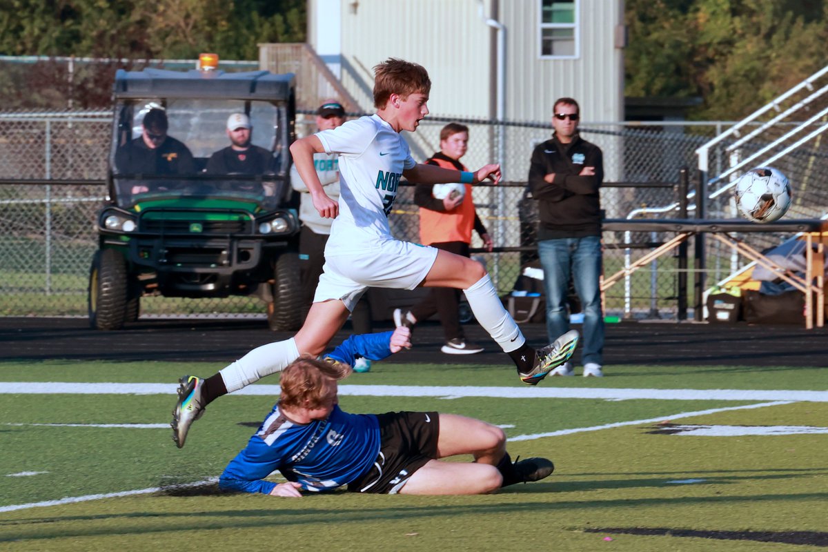 Region 8 Semifinals, Simon Kenton and North Oldham: Mustangs move on to the Region 8 Championship game for the 5th straight year with a physical 3-1 win. Jack Price with a pair of goals and Grayson Roederer with one for the victors. <a href="/NOHSBoysSoccer/">NOHS Boys Soccer</a> <a href="/NOMustangs/">NOHS Athletics</a>  <a href="/NOHSblackHOLE/">The Black Hole</a>