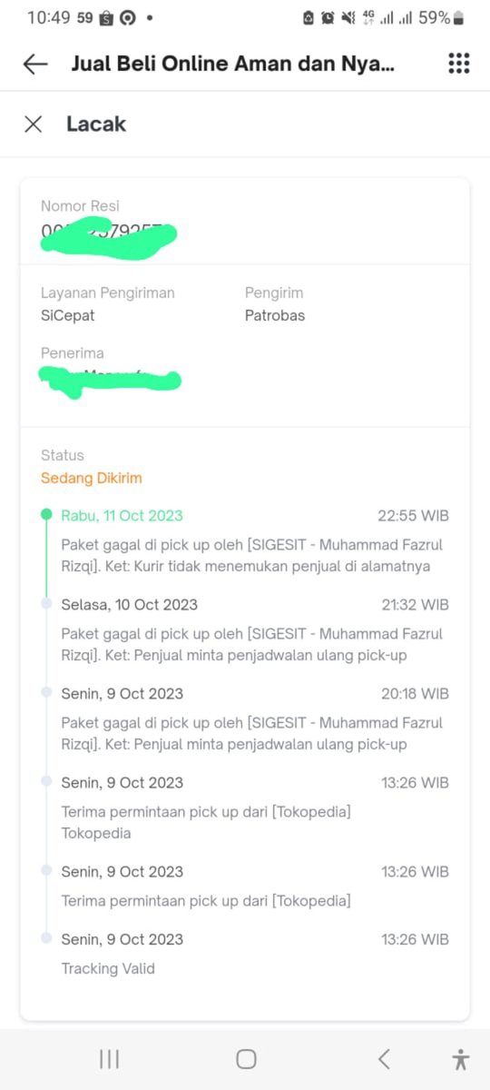 Adam_monoarfa's tweet photo. @tokopedia gimana.ini penjual melebihi batas waktu pengriman tidak batas otomatis, penjual reschadu pengiriman terus 
Dan penjual cuek aja https://t.co/41AbYkfYmM