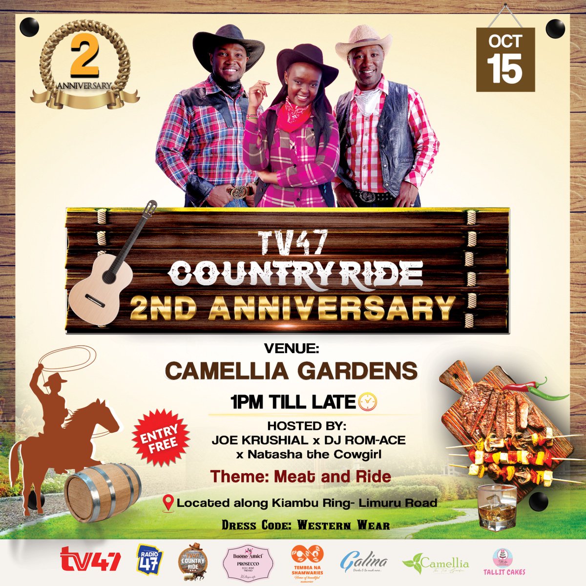Strap on your boots and get ready to two-step down memory lane! Join us on October 15th at Cammelia Gardens for a rip-roaring Honky Tonky Celebrations where we'll be raising the roof with 2 years of unforgettable country music memories. 
#TV47CountryRide
#2yearsOfCountryRide