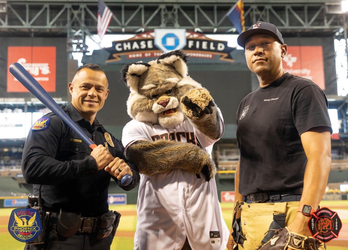 PHXFire's tweet photo. THEY DID IT!! The @Dbacks have swept the team from LA and are on their way to the NLCS. Let’s keep this thing rolling! Way to make #PHX proud 👏 #HomeTownTeam #EmbraceTheChaos #WeBackTheDbacks https://t.co/9GFUjLMhXA